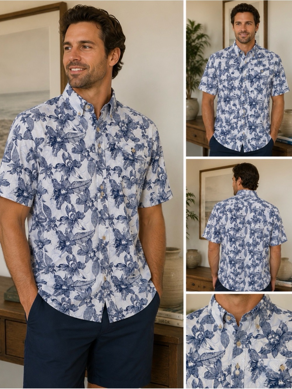 Rebel James & Charli Hawaiian Men's Shirt - Size Medium